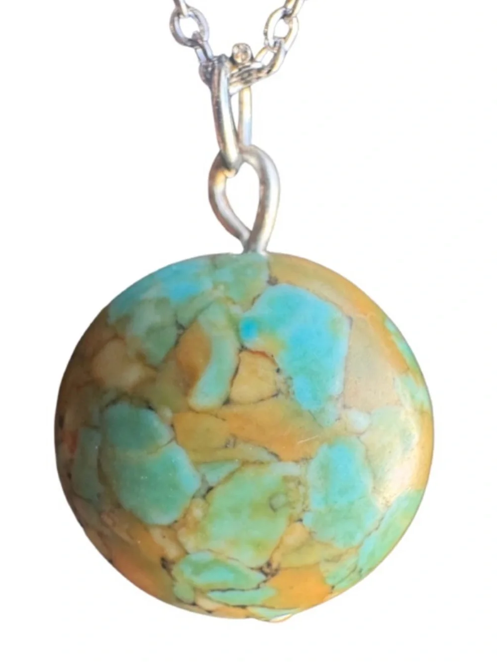 Worldly Handmade Authentic Turquoise Necklace - Picture 3 of 3